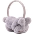 thumbnail image 1 of Orejeras De Invierno Para Niñas Niños Orejeras De Felpa Largas Y Cálidas A Prueba De Frío Plegables Niños Mujeres - Gris, 1 of 5