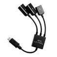 thumbnail image 3 of GENEMA 3in1 USB 3.1 Type-C To Micro USB 2.0 Power Charging Host OTG Hub Cable Adapter, 3 of 9