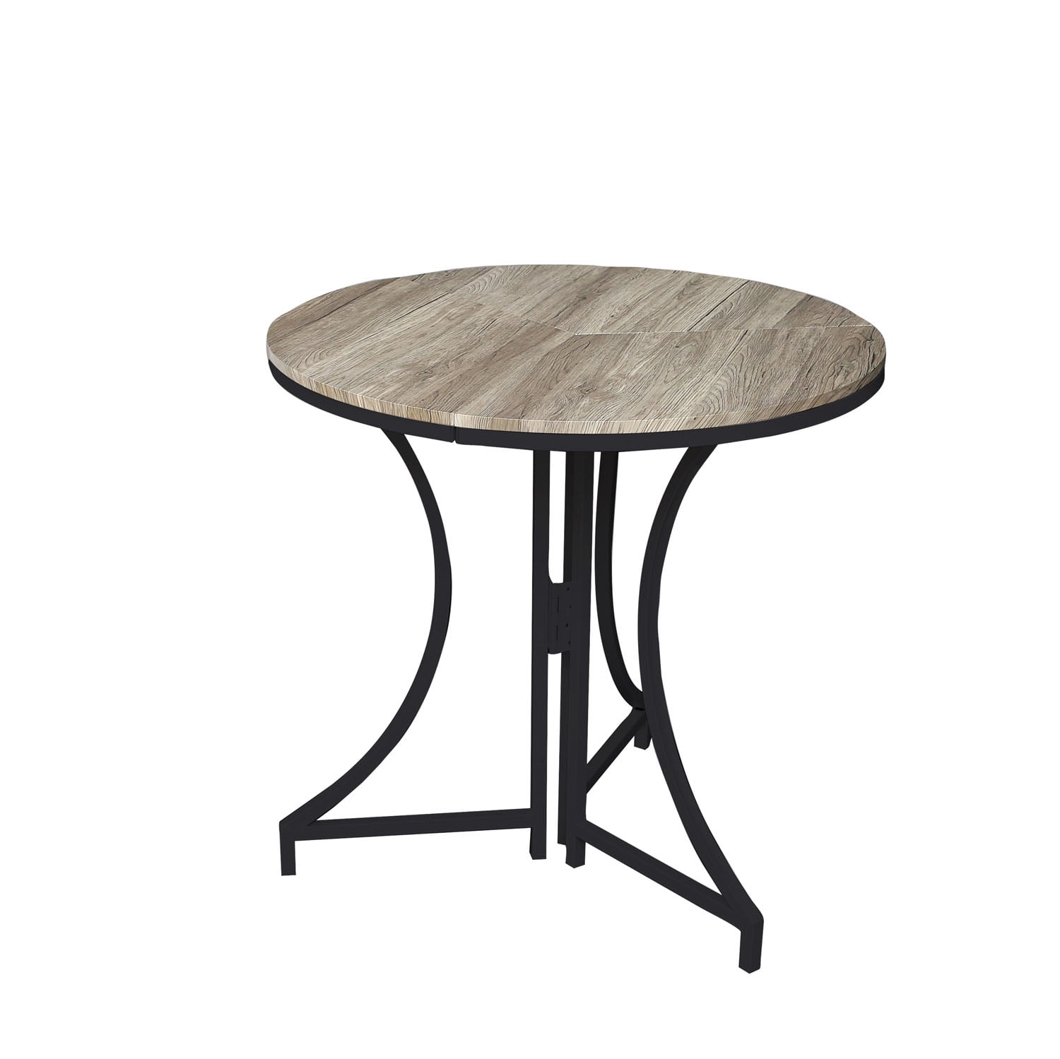 Round Folding Table in Black