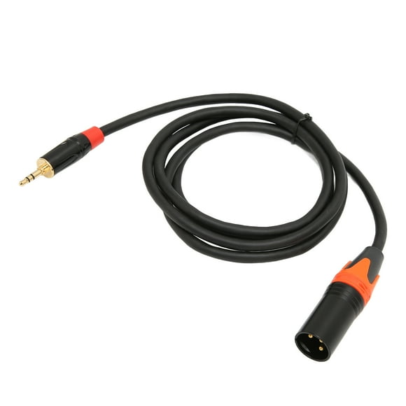 XLR 3.5 mm A XLR Cable Adaptador Mini Jack Aux A XLR Cable de Sonido Masculino Para El Altavoz de laptop de Teléfonos Celulares 4.9 Pies