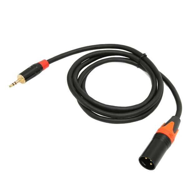 Cable de 3.5 mm A xlr, Estéreo Masculino A Masculino 3.5 mm A XLR Cable Adaptador 4.9 Pies para La Computerador Portátil para Reproductor de mp3