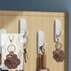 thumbnail image 1 of Llavero de memoria de pelo de perro | Colgante con forma de pata para almacenar pelo de mascotas | Portavías de cuero, recuerdo sentimental, amuleto para bolso, regalo para amantes de las mascotas, 1 of 6