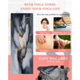 thumbnail image 5 of Marble Black Yoga Towel for Hot Yoga Non Slip, Ink Painting Modern Art Abstract Yoga Mat Towel Absorbent Yoga Sweat Towels Microfiber Hot Yoga Blanket for Bikram Pilates 26"x74", 5 of 7
