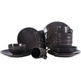 thumbnail image 2 of Color Wave Stoneware 16pc Dinnerware Set, Autumn Grey, 2 of 7