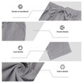 thumbnail image 6 of Delconic Mens Linen Blend Two Piece Set Hooded Half Placket Long Sleeve Shirt and Straight Leg Pants Casual Vacation Outfit Gray 3XL, 6 of 8