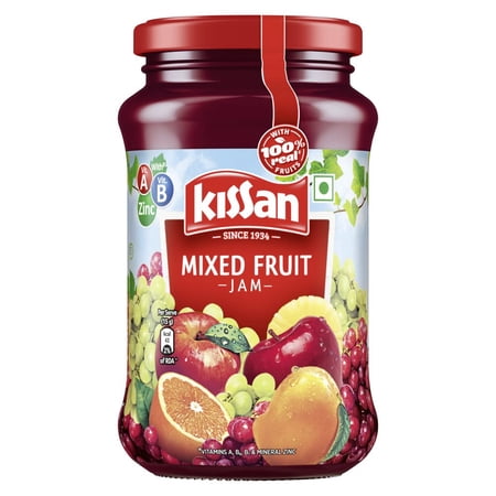 KISSAN Mixed Fruit Jam - 500 Grams (17.64oz)