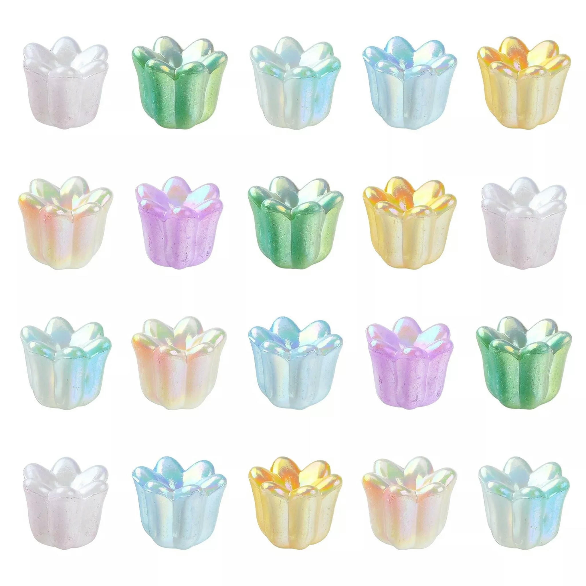 U8MO 300x Resin Shell Lily of The Valley Flower Floral Jewelry Making Spacer Beads