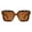 Tortoise (Brown), variant on Women's Sunglasses Square Trapezoid Shape Thick Bold Frame UV400 Black, Black