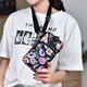 thumbnail image 5 of Pequeño monedero del teléfono celular para las mujeres, cartera de nylon del brazalete del deporte del bolso de hombro de la cremallera de 3 capas, 5 of 5