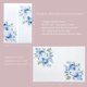 thumbnail image 5 of Chaquetas de vitela Ponatia, 5 x 7 pulgadas, azul claro, con estampado floral, 135 g/m², 50 unidades, 5 of 9