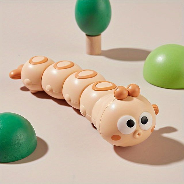 Wind-up Caterpillar Toy: Fun Clockwork Cartoon for Kids & Parents to Enjoy Together!