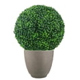 thumbnail image 2 of Bolsa de Planta Artificial Topiaria Sunnyglade 40 cm Bola de Buxo Sintético x2, 2 of 7