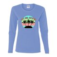 thumbnail image 2 of Wild Bobby, Pastel Color Hot Girl Summer, Streetwear, Women Graphic Long Sleeve Tee, Light Blue, Large, 2 of 4
