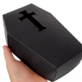 thumbnail image 3 of SHISUYAN 6Pcs Coffin Shaped Boxes Halloween Design Black Paper Storage For Treats, 3 of 9