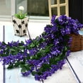 thumbnail image 2 of Artificial Hanging Flowers Fake Violet Vine Garland for Indoor Outdoor Garden Patio Wedding Decor, 2 of 4