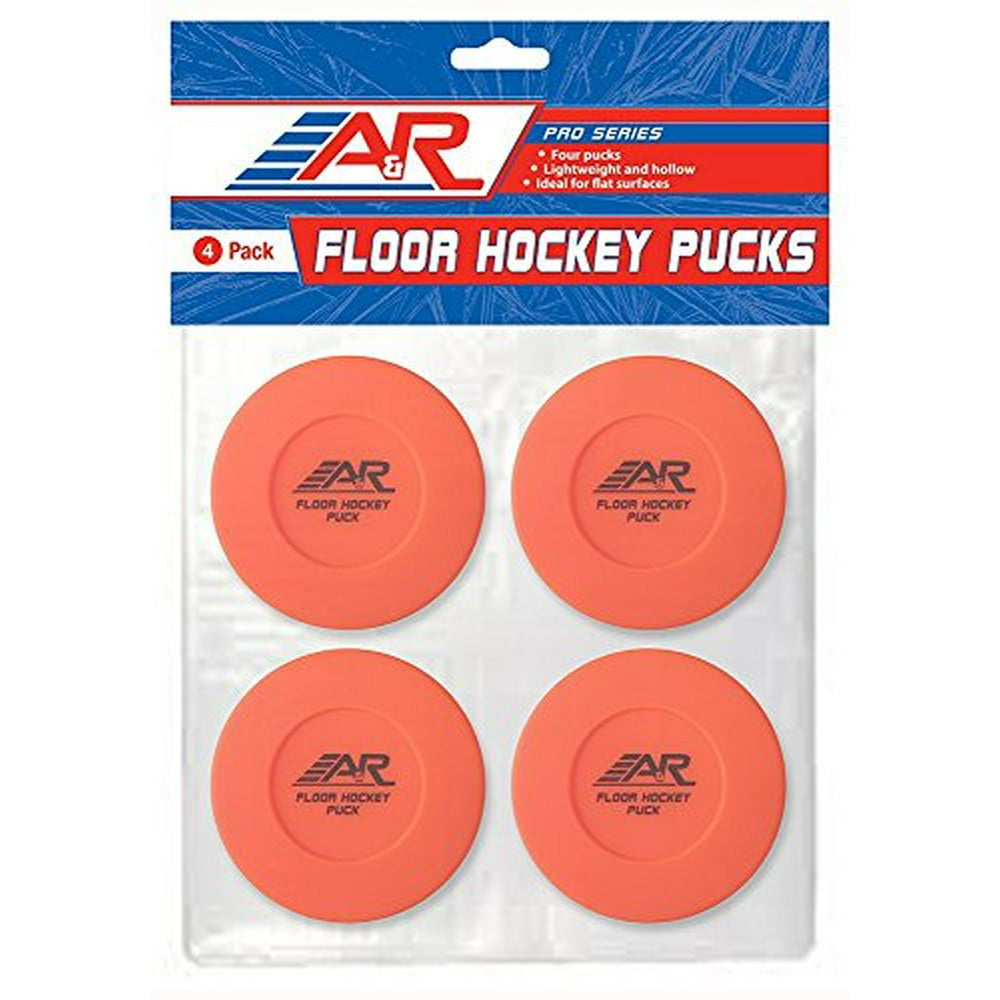 A&R Sports Floor Hockey Puck 4Pack