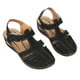 thumbnail image 3 of 37 Size Women Sandals Casual Summer Black PU Leather Cut Out Closed Toe Platform for Female Black 37, 3 of 22
