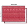 thumbnail image 5 of Red Christmas Pattern Summer Placemats Table Placemats Set Of 6-Linen Kitchen Washable Placemats Table Mats 11.8"x17.7" Non-Slip Heat Resistant, 5 of 5