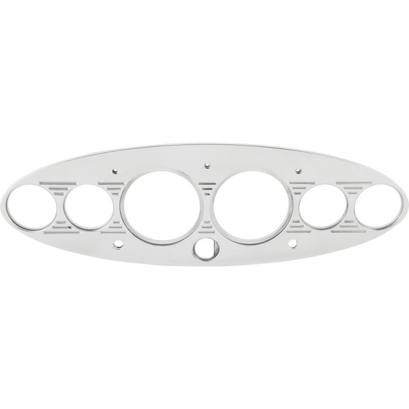 Universal 6 Gauge Dash Panel, Polished