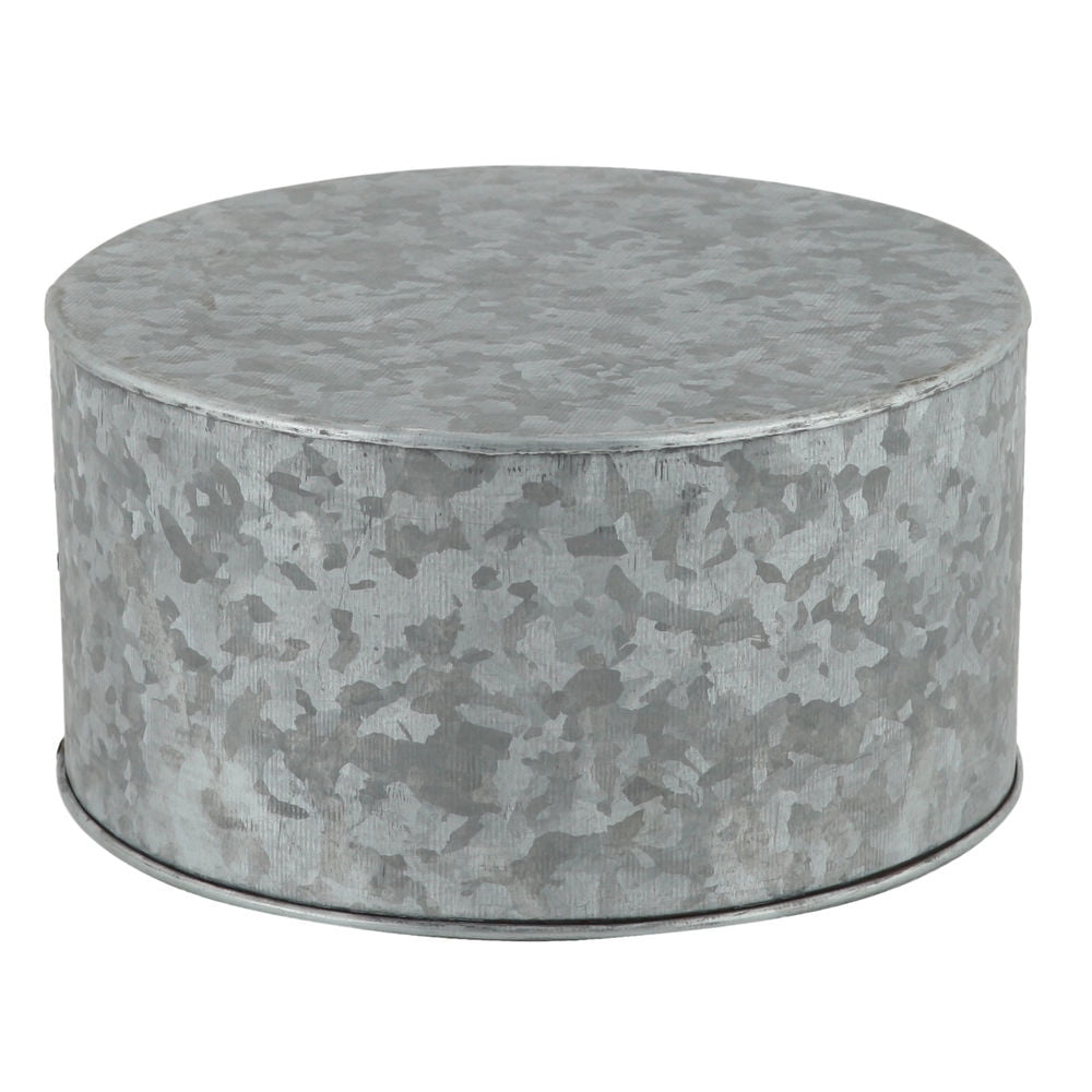HUBERT Round Galvanized Display Pedestal 10 1/4"Dia x 5"H Walmart