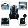thumbnail image 4 of FORMRS Kids School Backpack Elementary Student Unisex Travel Bookbag with Reflective Stripes, Blue Cartoon Trucks Pattern, 4 of 7