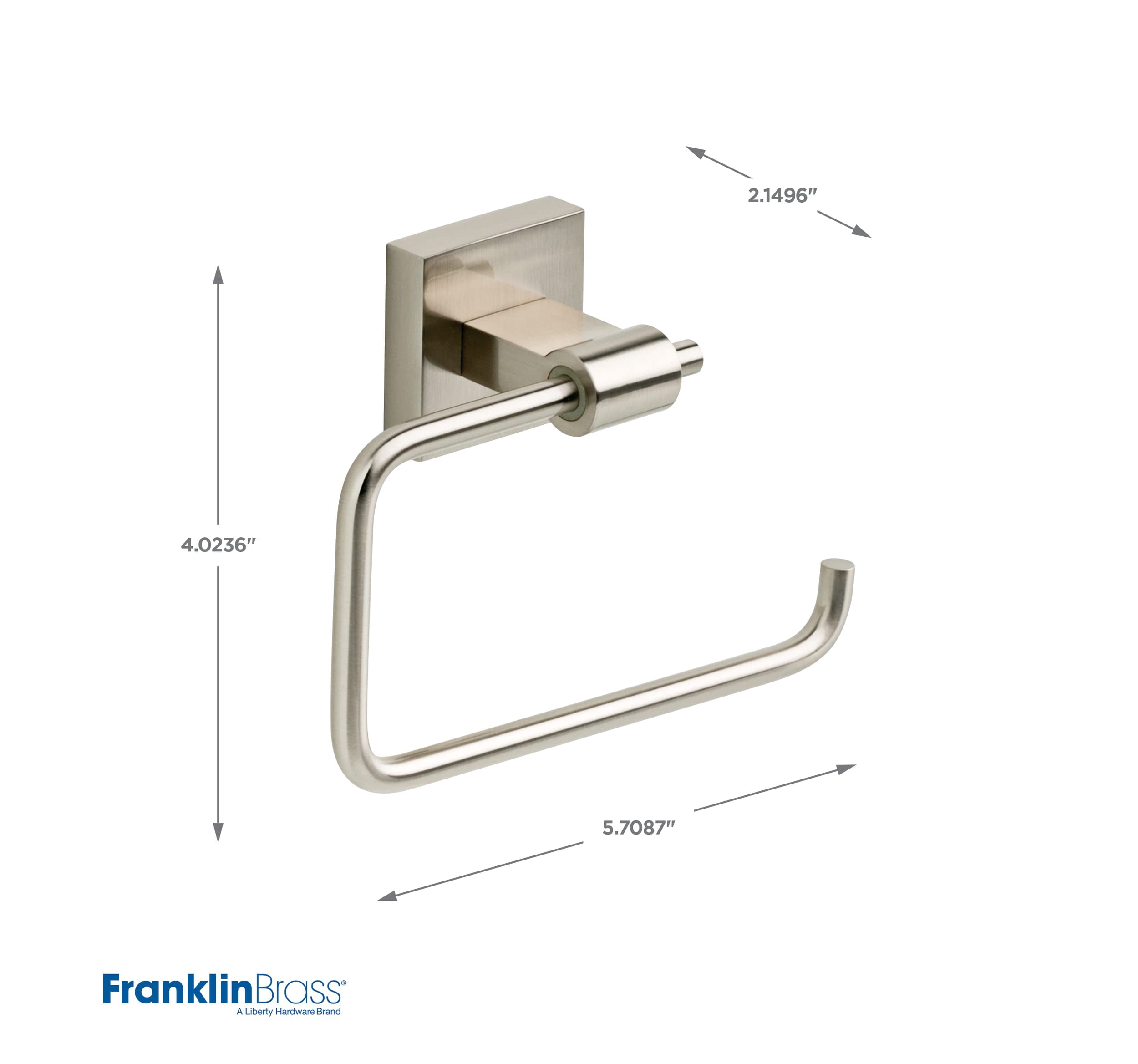 Franklin Brass MAX50-SN Maxted Collection Toilet Paper Holder, Satin Nickel