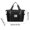 🔥 Black_New#4192, variant on Nylon Crossbody Shoulder Bag Canvas Large Capacity Foldable Travel Tote | Multiple Compartments | Wet Dry Separation | Unisex Lightweight Duffel | 42x28x22 cm | Expandable | Blue