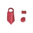 thumbnail image 2 of INSPIRE CHIC Men's Ascot Tie Polka Dots Cravat Tie Formal Party Cravat Neckwear Wine Red White One Size, 2 of 5