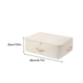 thumbnail image 4 of Bolsa de tela para edredón, asas reforzadas con cremallera, cesta para armario, almacenamiento de embalaje de gran capacidad, organizador de Almacenamiento y organización del hogar Extendido/Beige Cateissary HA077321-03, 4 of 6