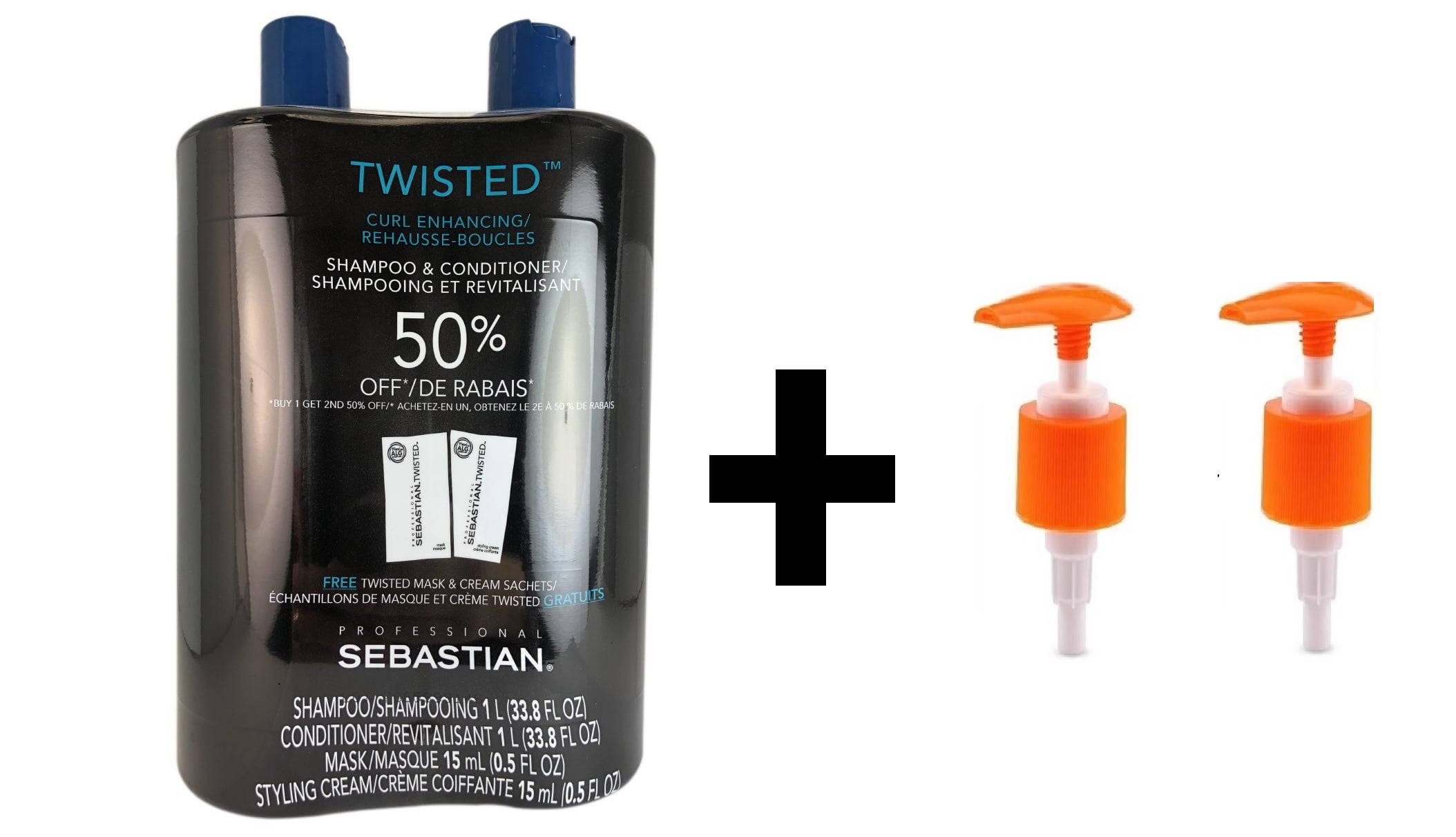Sebastian Professional Twisted Shampoo and Conditioner Liter Duo for Curls  33.8 oz - Walmart.com