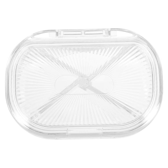 Caja para dentaduras postizas, caja de almacenamiento portátil para dentaduras postizas con tapa.