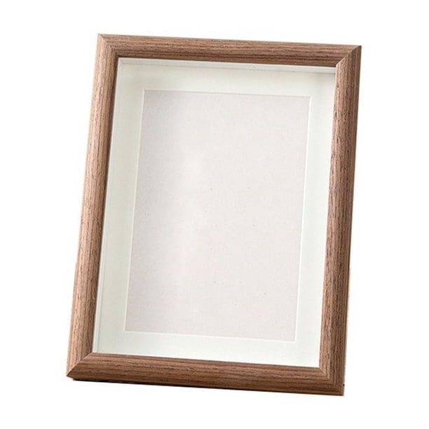 Fiudx Marco de Fotos de Madera, Elegante Diseño Hueco de 20 Cm, Versátil para Exhibir En La Mesa, Fácil Cambio de Fotos, Decoración para El Hogar y La Oficina, Un Regalo Ideal, Madera Duradera.