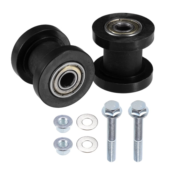 Tensor de polea de rodillo de cadena Unique Bargains para motocicleta Mini bicicleta ATV 125 cc 140 cc 160 cc plástico 8 mm negro