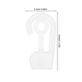 thumbnail image 2 of QIFULL 100Pcs Multipurpose Transparent Plastic Hooks for Hanging Bags Clothes and Socks, 2 of 8