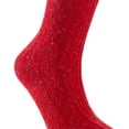 thumbnail image 3 of Lian LifeStyle Women's 5 Pairs Knee High Wool Socks Size 7-9 (Coral), 3 of 7