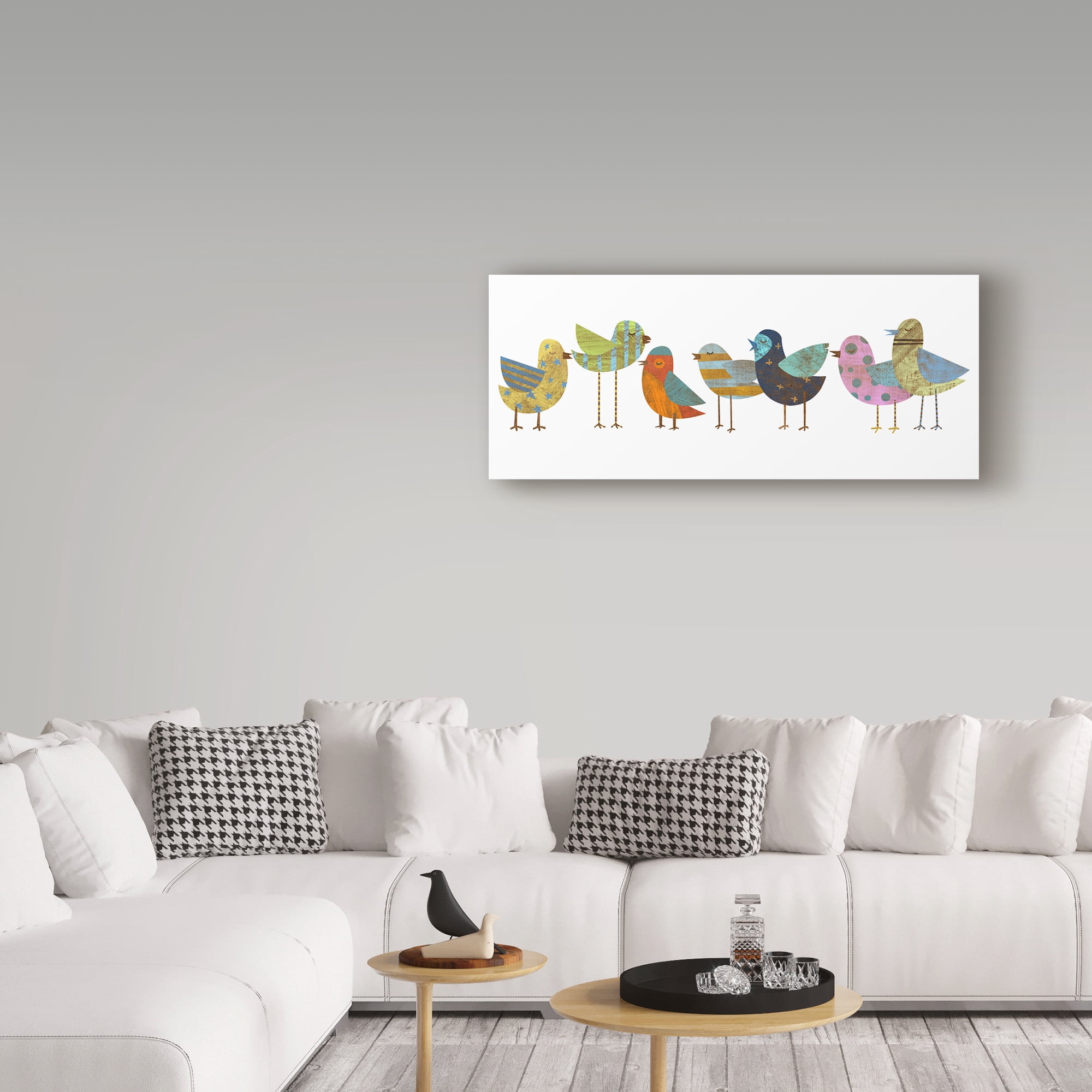Trademark Fine Art 'Flock' Canvas Art by John W. Golden
