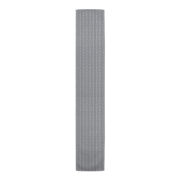Creative Products Tribal Arrow Diamond Pattern Gray 16x90 Poly Twill Table Runner