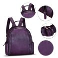 thumbnail image 5 of Genuine Leather Backpack Purses for Women Vintage Knapsack Rucksack Bag Daypacks, 5 of 7