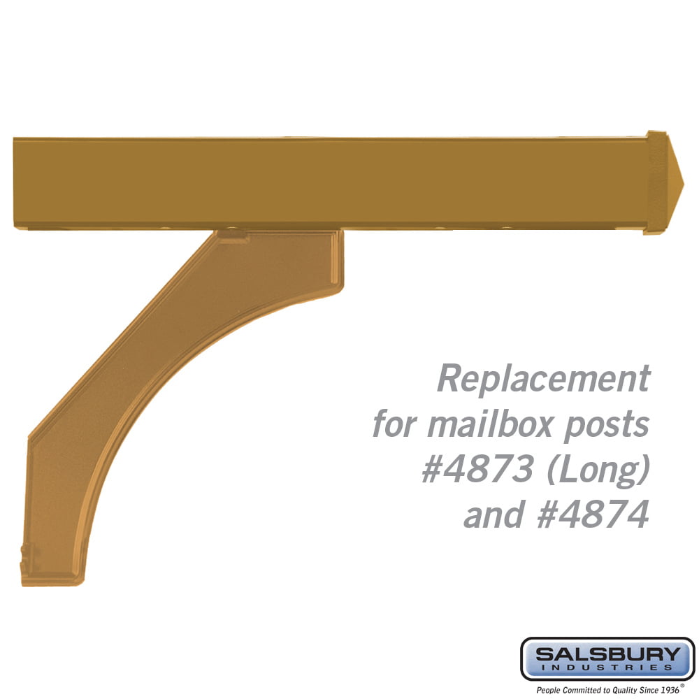 Arm Kit - Replacement for Deluxe Post for Mailboxes - Brass