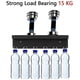 thumbnail image 4 of Teclado con estante, Longziming con 6 ganchos y tira para llaves, moderno teclado negro, 4 of 5