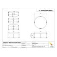thumbnail image 5 of Celestial 17" Round Glass Wind Guard for 13” Round Fire Pits, 5 of 5