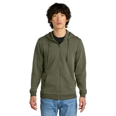 District DT1302 Perfect Tri Fleece Full-Zip Hoodie, Mens Hoodies and Sweatshirts