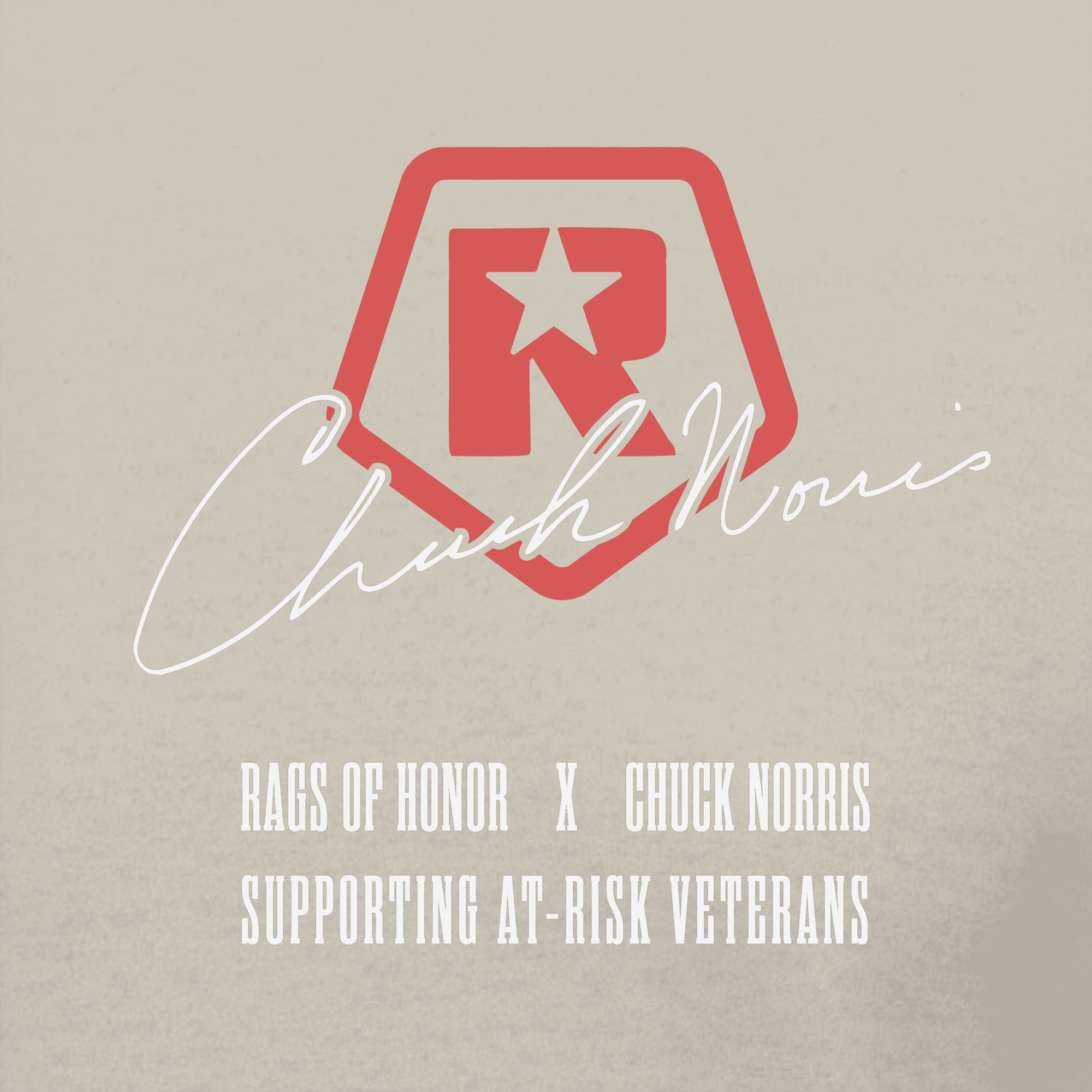 Rags of Honor x Chuck Norris Quotation Flag Graphic Tee Shirt, Men's Sizes S-2XL