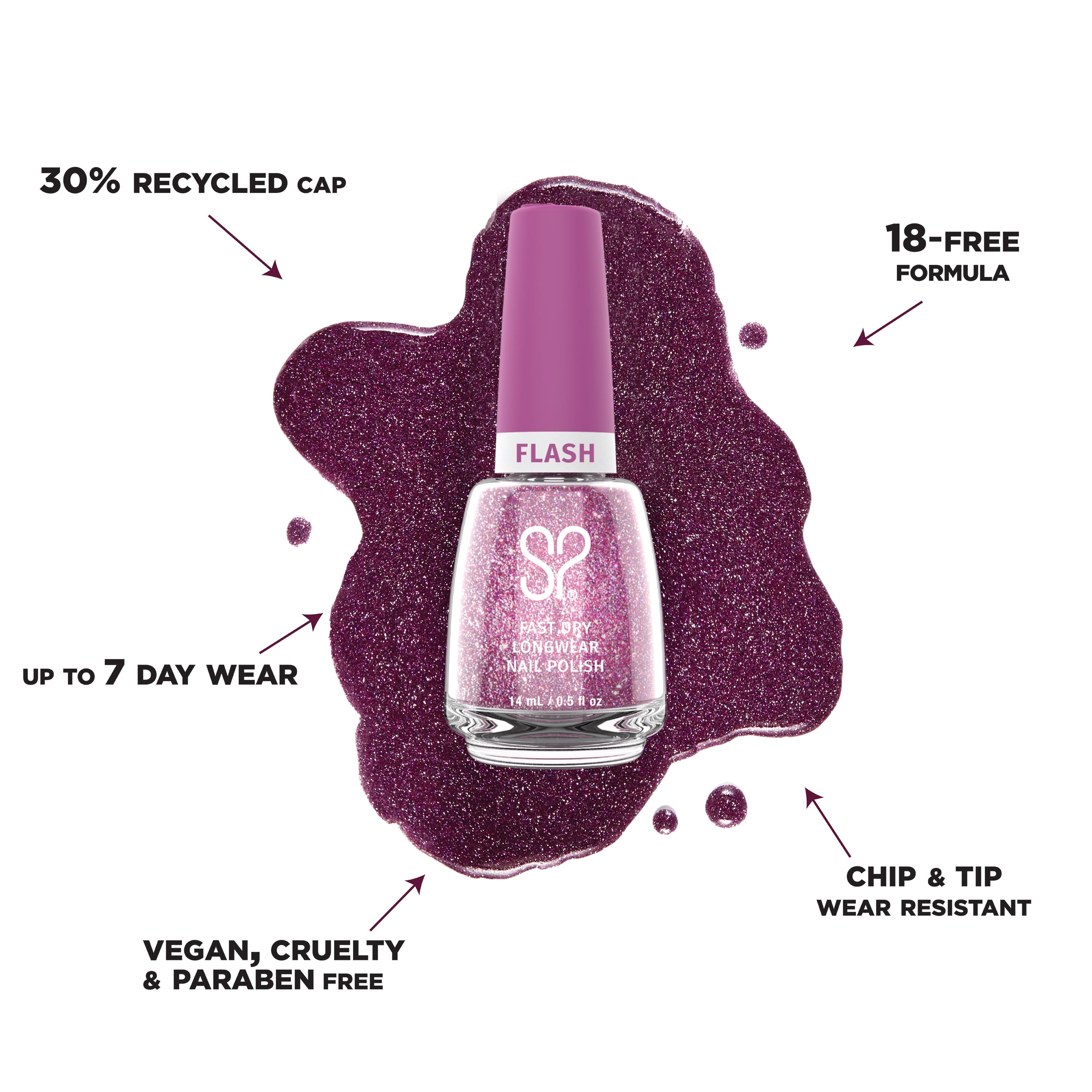 Salon Perfect Flash Nail Polish, 470 Shine & Dandy, 0.5 fl oz