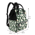 thumbnail image 2 of Daiia White Daisies and Bee Large Capacity Baby Bag Waterproof Stylish Diaper Bag Mummy Backpack Adjustable Straps Diaper BagBaby Essentials Bag, 2 of 6