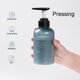 thumbnail image 4 of Yuarrent Paquete de 3 botellas de viaje PET 300ml Dispensador de gel de ducha recargable vacío Boca ancha Reutilizable Gel de baño Contenedor de cocina Juegos de accesorios de baño Marrón Yuarrent HA012723-01, 4 of 6