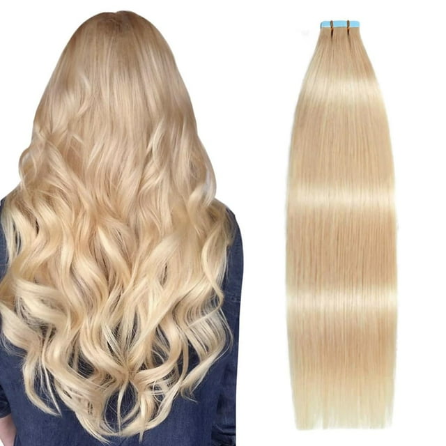 Extensiones de cabello SUYYA con cinta adhesiva, 20 unidades, 50 g, 100% cabello humano