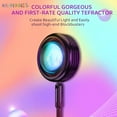thumbnail image 4 of BadPiggies Rainbow Sunset Lamp 360 Degree Rotating Night Light Projector Led Floor Lamp Decoration Ambient Light for Home, Bar, Party, Photography (Silver+Sunset Red), 4 of 12