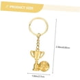 thumbnail image 5 of 2pcs Football Keychain Key Chain Ornament Portable Key Pendant Hanging Keychain Football Party Favors Golden 6.00X2.70X0.30CM Golden 6.00X2.70X0.30CM Golden 6.00X2.70X0.30CM, 5 of 5