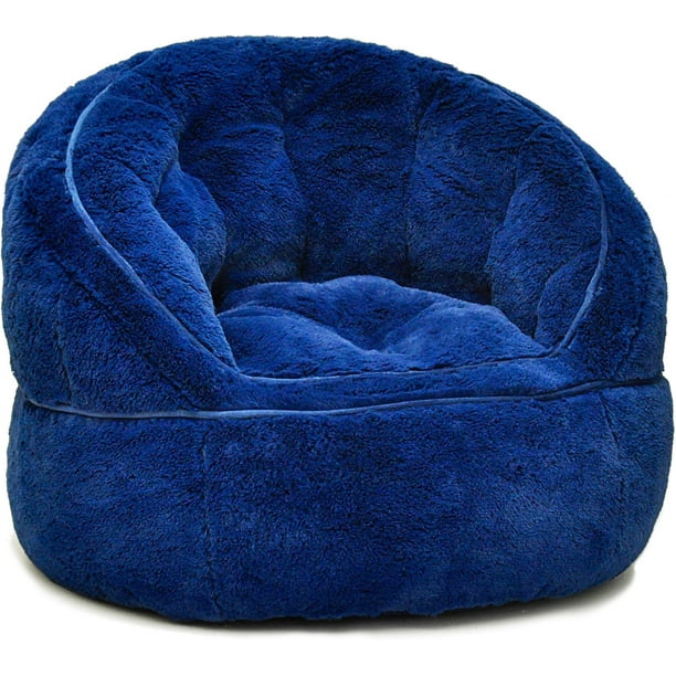 Urban Shop Faux Fur Kids Size Bean Bag Chair Multiple Colors Walmart Com Walmart Com